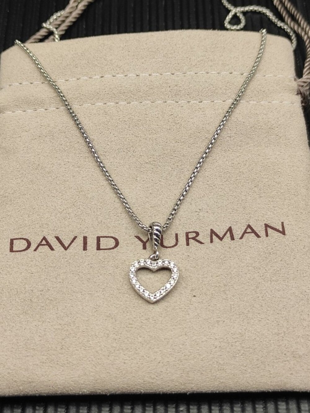 David Yurman 925 Silver Necklaces with Original Pouch